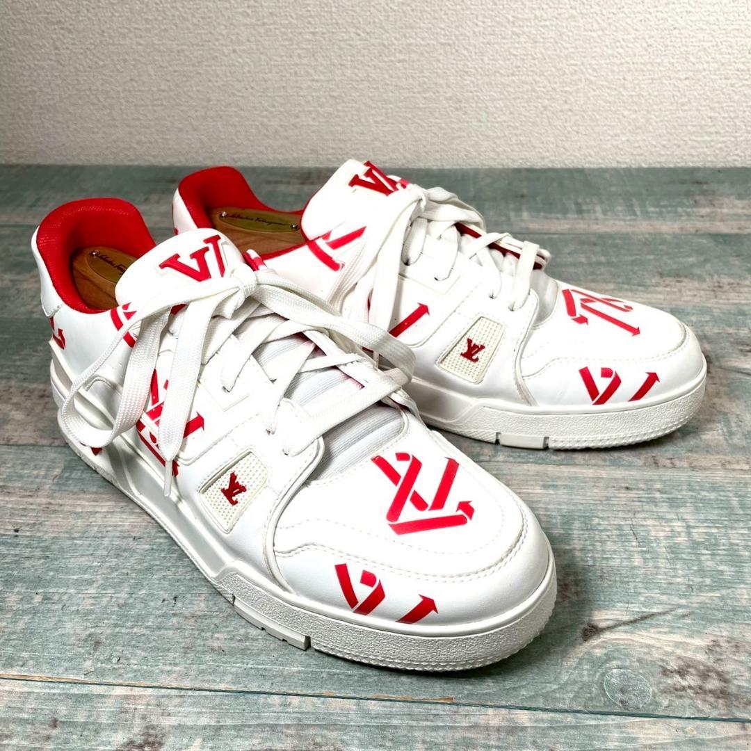 超美品 LOUIS VUITTON トレイナー ライン レザー 5