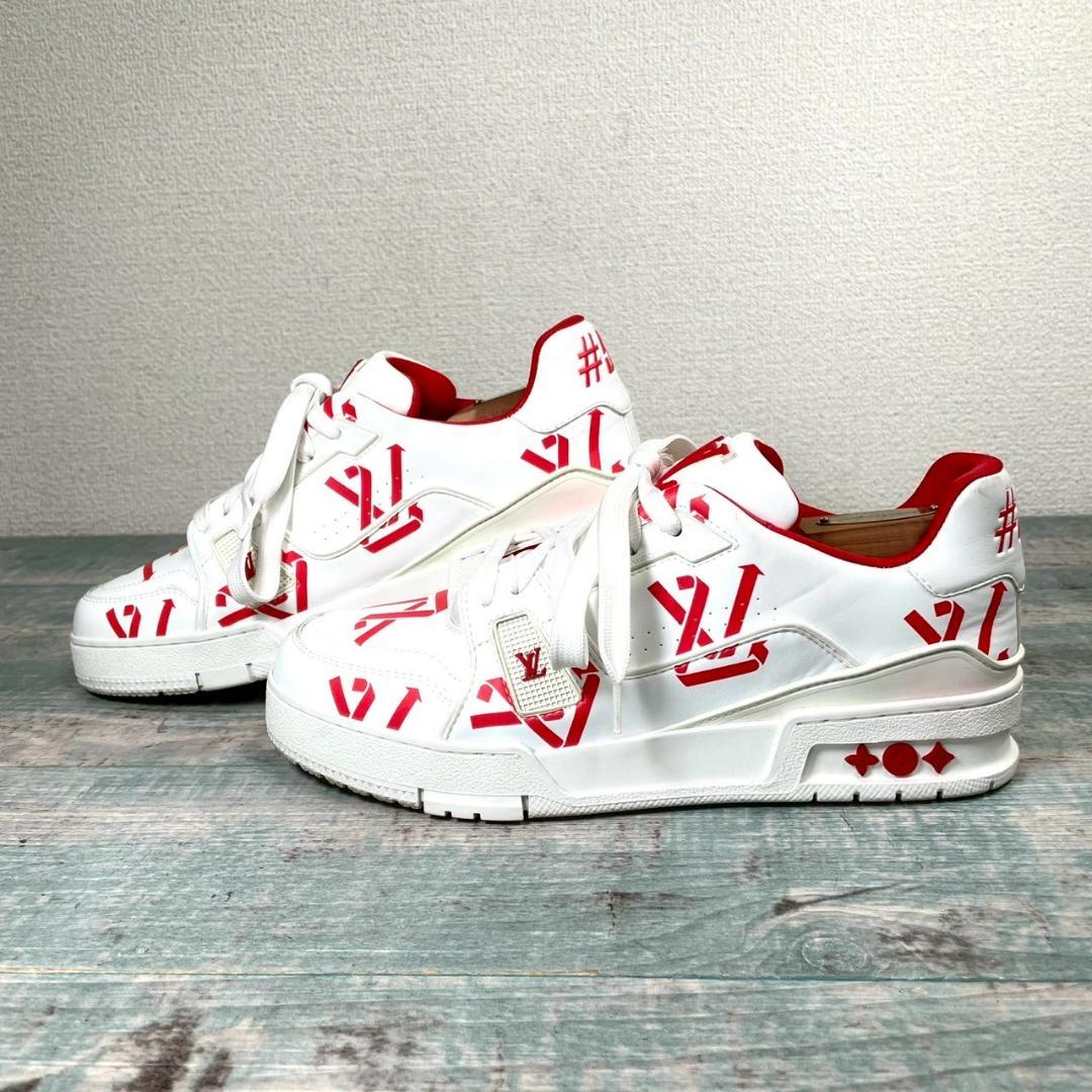 超美品 LOUIS VUITTON トレイナー ライン レザー 5