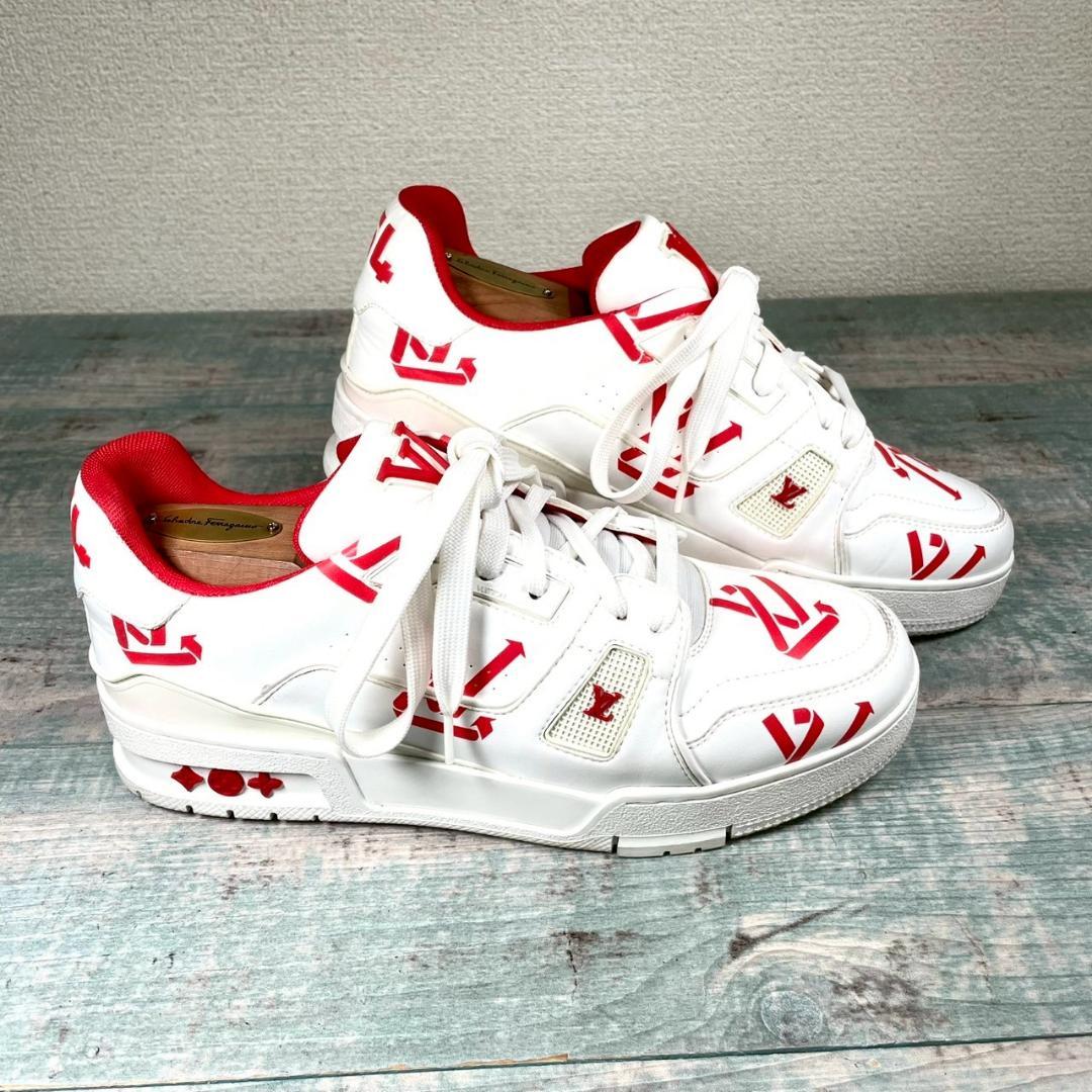 超美品 LOUIS VUITTON トレイナー ライン レザー 5