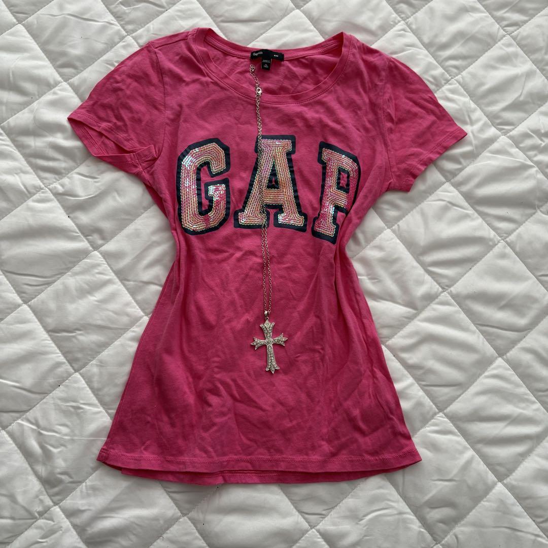 ❤︎y2k 平成ギャル ピチtシャツ グランジ マクブリング スパンコール GAP