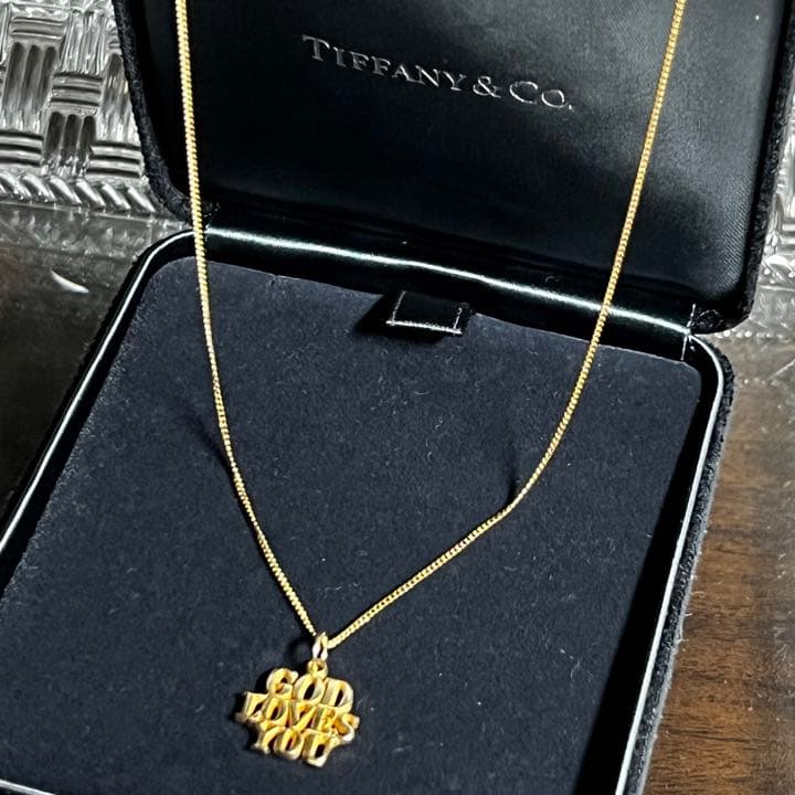 ヴィンテージ ティファニーGOD LOVES YOU 14Kゴールド ネックレス