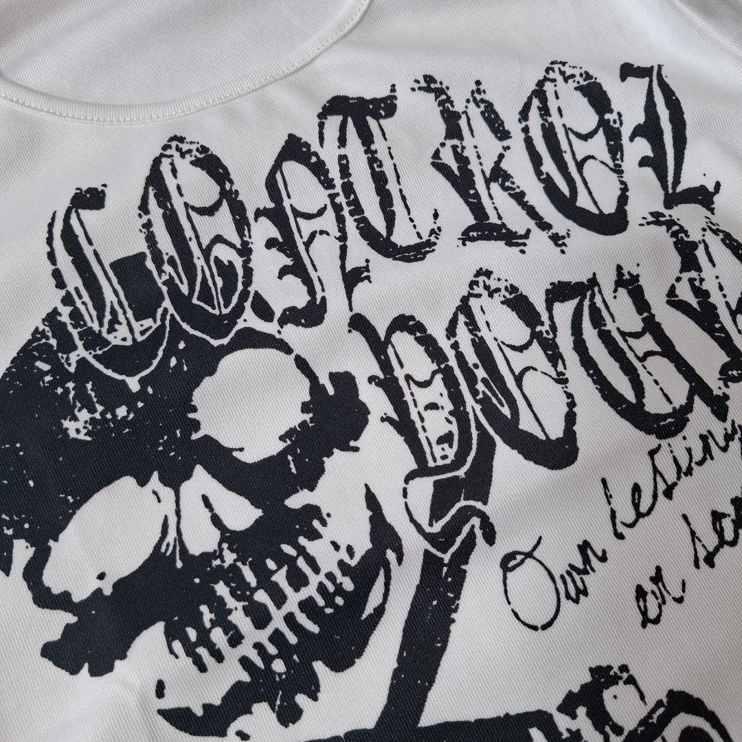Tシャツ ピチT スカル 平成ギャル y2k フェアリーグランジ