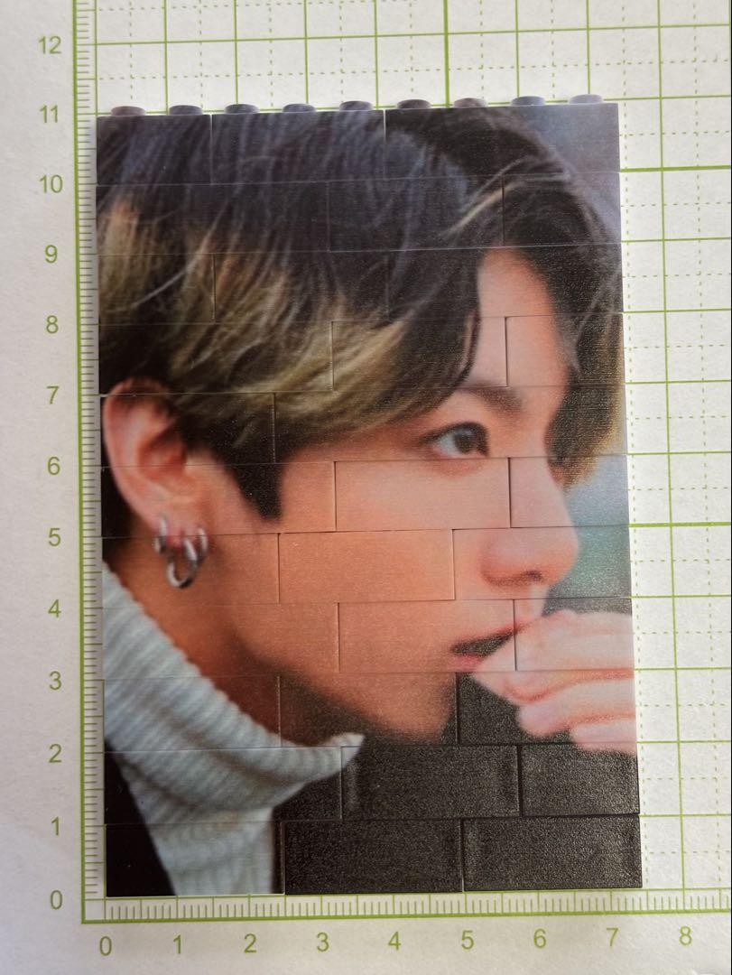 BTS グク　写真ブロック　パズル型