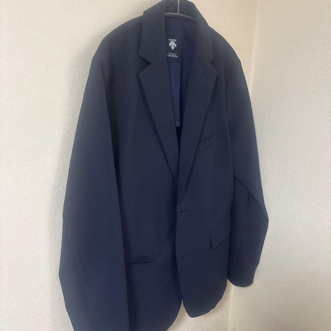 ★即日発送★ DESCENTE ネイビー テーラードジャケット