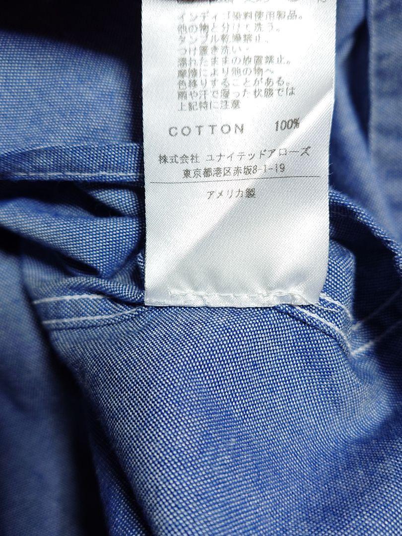 「GITMAN BROS VINTAGE 長袖バンドカラーシャツ 14 1/2」