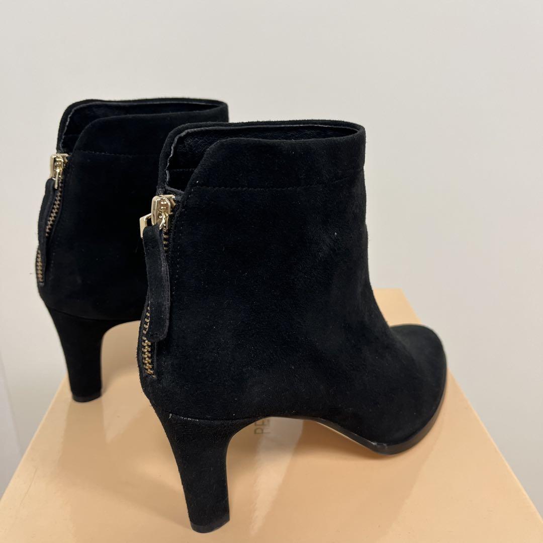 【新品】PECHINCHAR38ブラックペシンシャブーティ黒バックジップ24.5