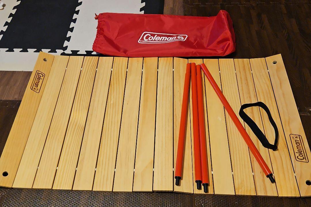 コールマン(Coleman) アウトドアワゴン ウッドロールテーブル
