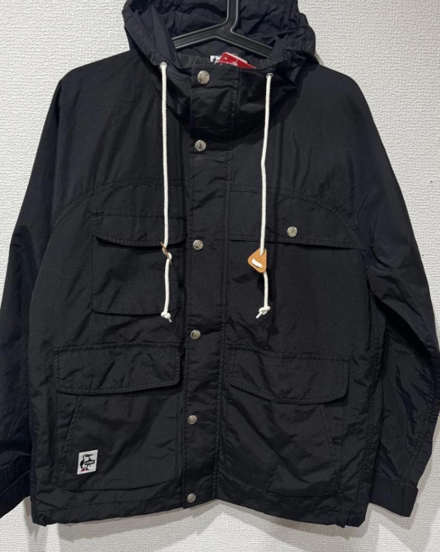 チャムス キャンピングパーカー マウンテンパーカー サイズL 女性 新品 黒色