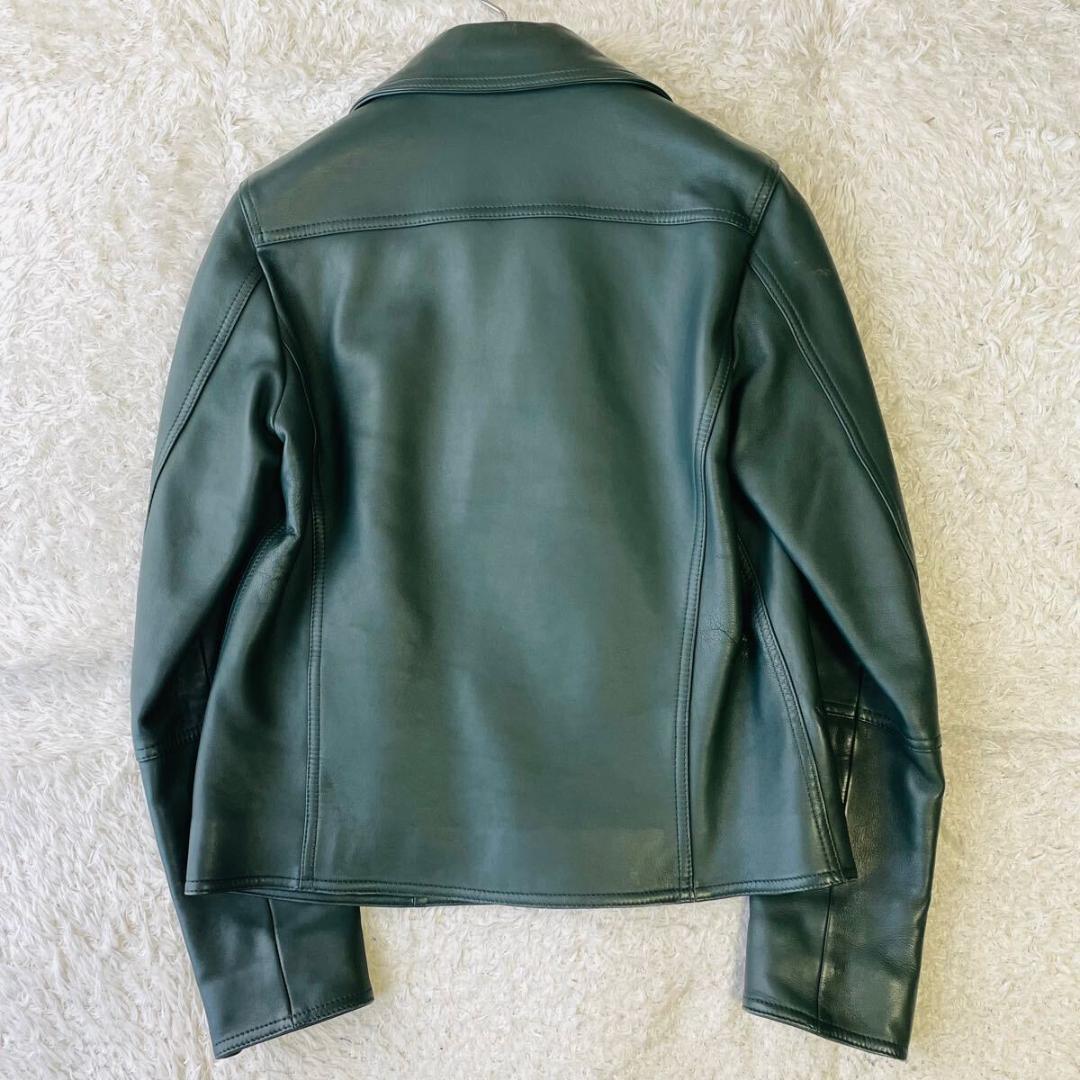 新品同様◆20万弱◆トゥモローランド　DENIM　別注 ライダース 44 羊革