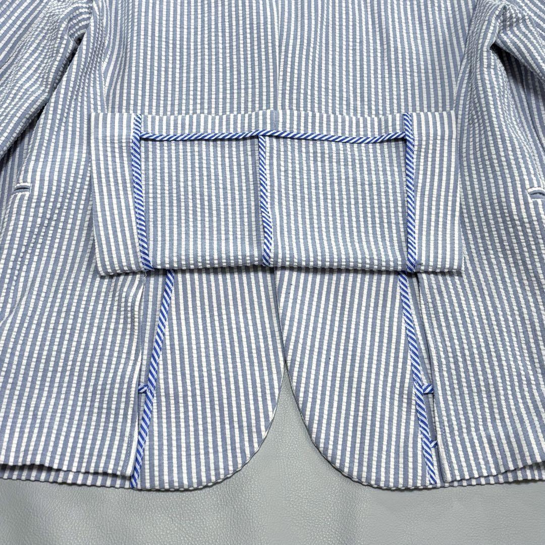 ザラ [2XL シアサッカー アンコン]サマージャケット ストレッチ