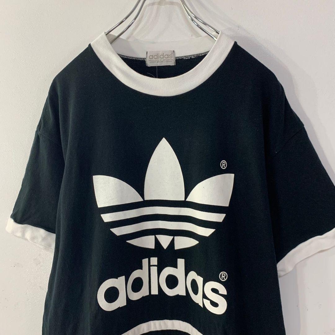 adidas tシャツ　デサント製 adidas(アディダス) / Tシャツ/L/コットン/RED/デサント製/Made