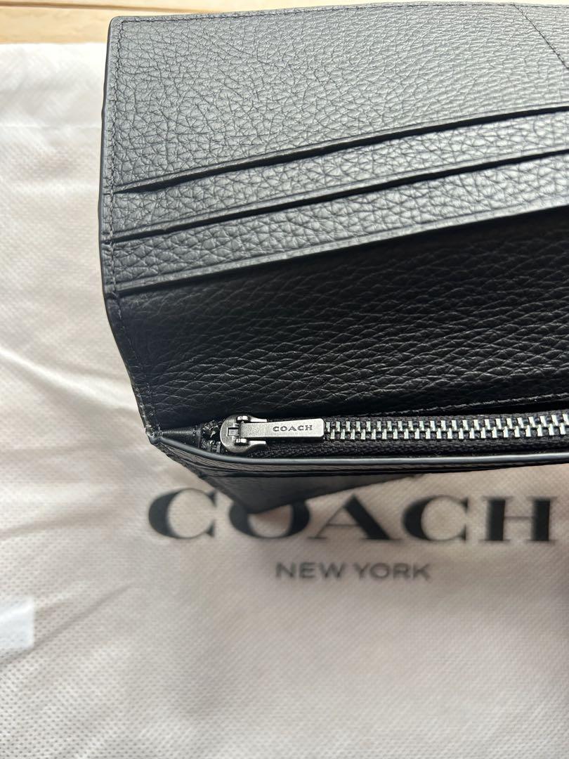 コーチ COACH財布メンズ長財布二つ折り本革レザー