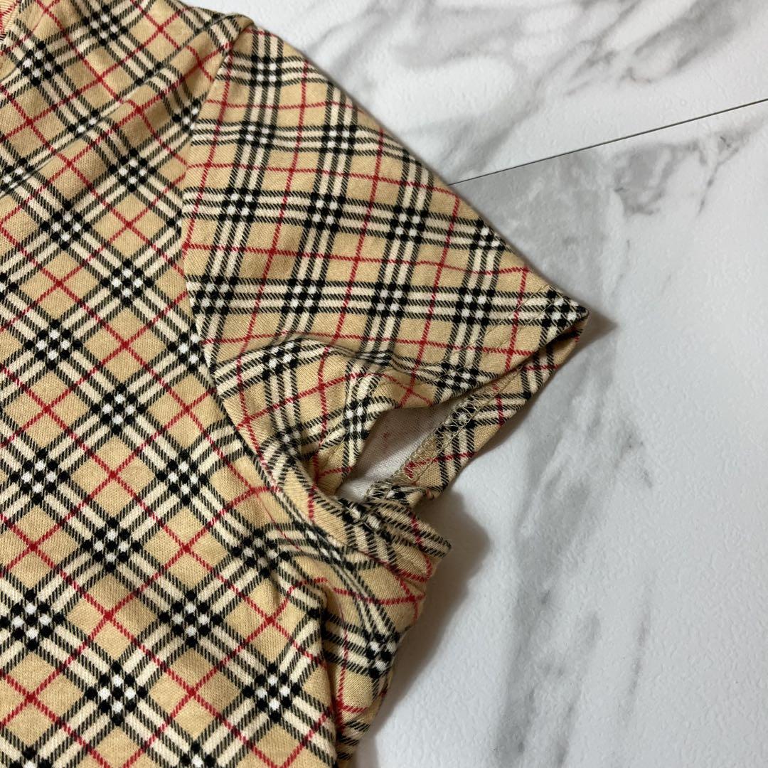 【美品】BURBERRY BLUE LABEL ノバチェックカットソー 38 美品 バーバリー ブルーレーベル カットソー ノバチェック