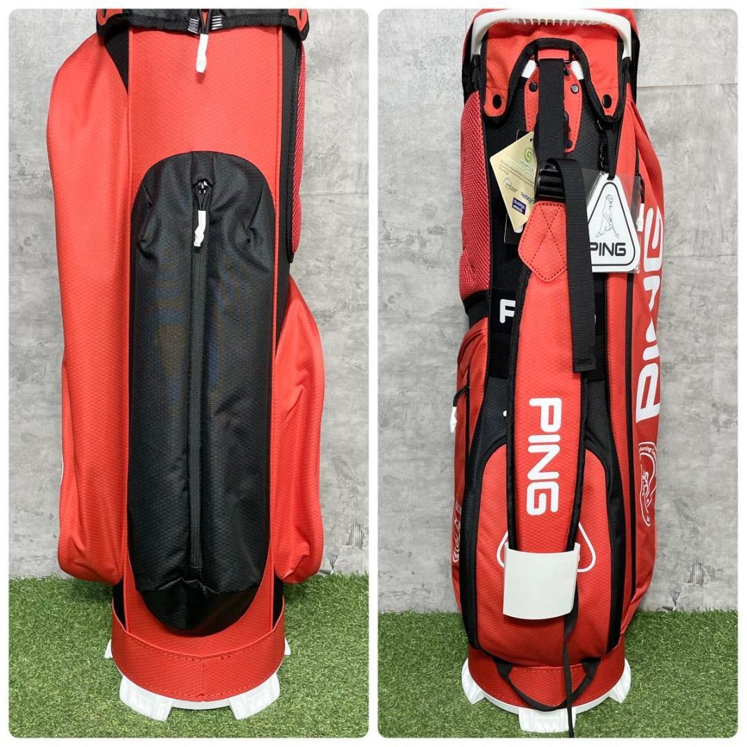 新品】PING ピン キャディバッグ ゴルフバッグ レッド 赤 軽量 新品】PING ピン キャディバッグ ゴルフバッグ レッド 赤 軽量