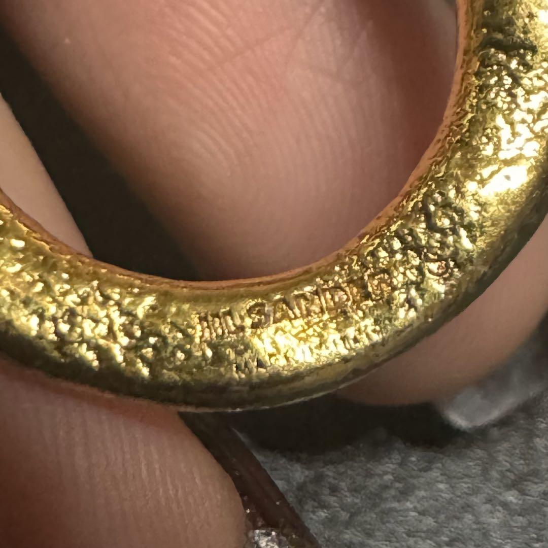 JIL SANDER ゴールド オープンリング