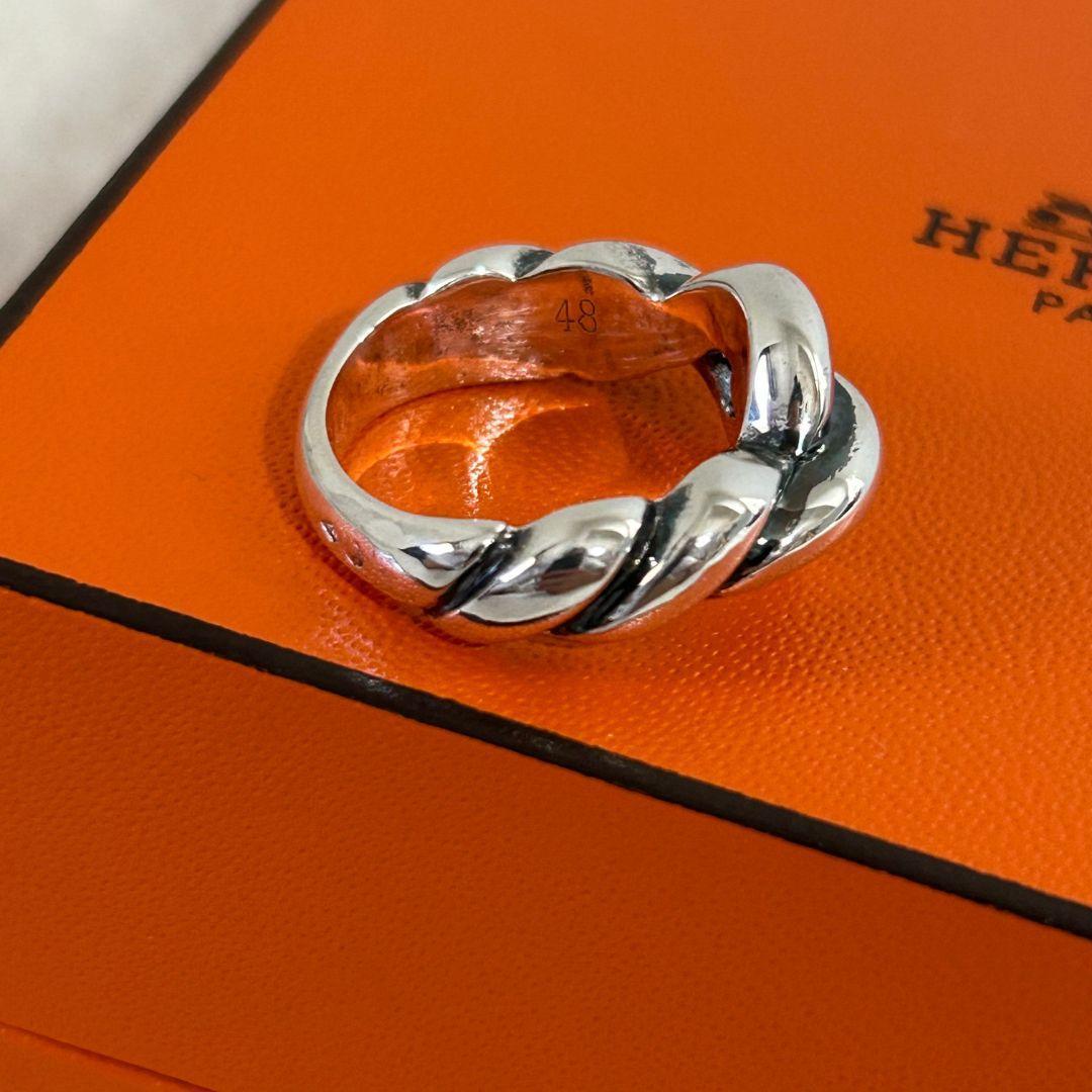 【美品】エルメス トルサード リング ヴィンテージ シルバー925