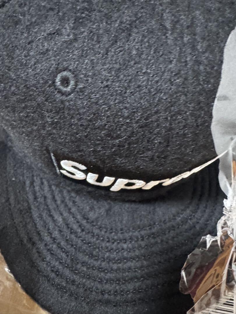 Supreme Brushed Wool Box Logo New Era 8黒
