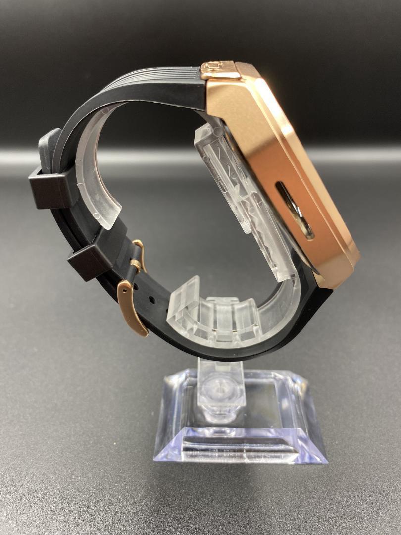 Apple Watch ステンレス バンド 44 45 ゴールド G28-d