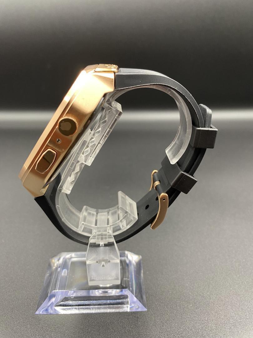 Apple Watch ステンレス バンド 44 45 ゴールド G28-d