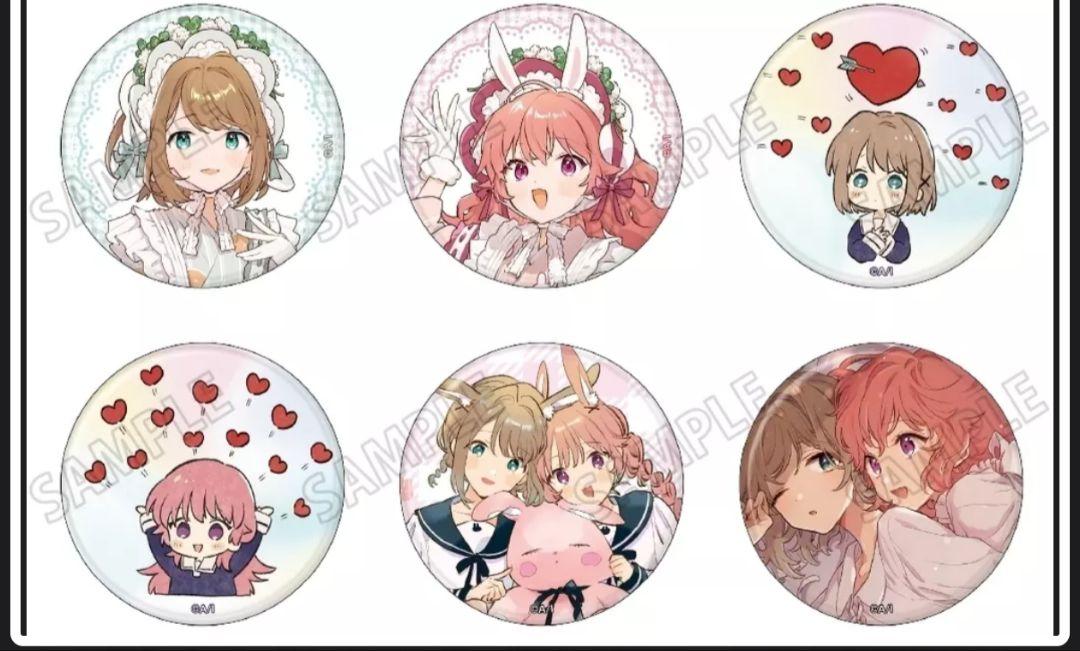 きみが死ぬまで恋をしたい　あおのなち POP UP SHOP 缶バッジ