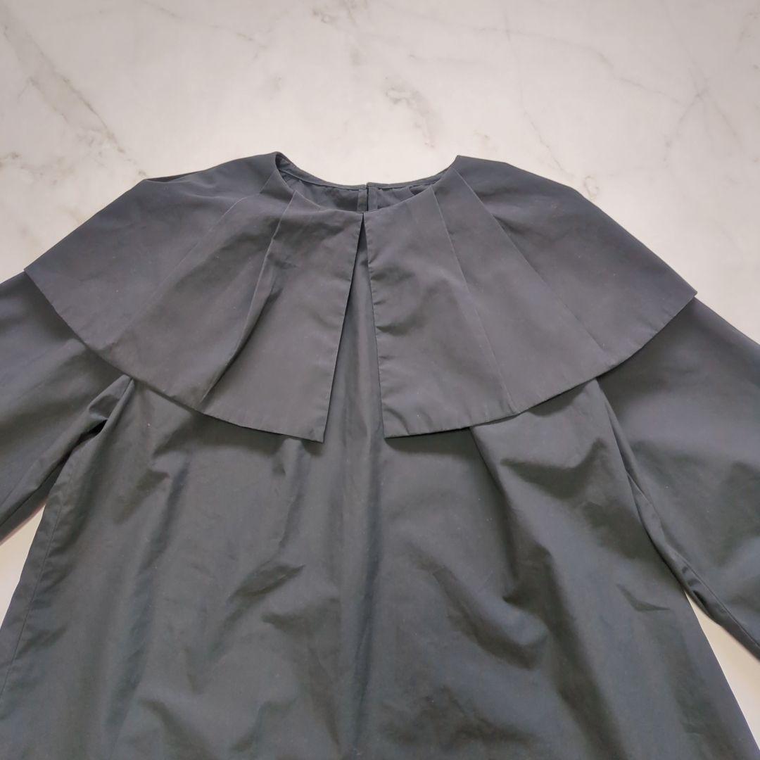 半額以下で買えるクーポン特集 ハッシュニュアンス／#Newans LILY ケープカラーブラウス ビッグ トップス