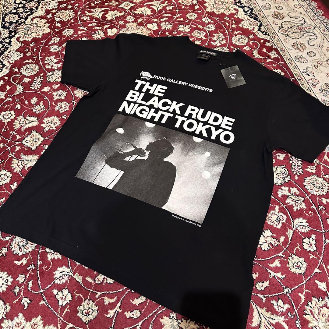 【新品タグ付】RUDE GALLERY ブラックルードナイトTシャツ L