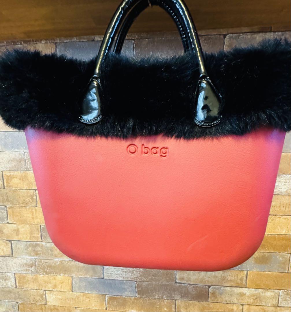 贅沢品 Obag イタリア製 ファー フルスポット バッグ