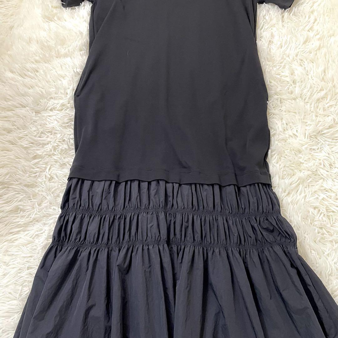 emmiエミ　ドッキングTシャツワンピース　ブラック　1/M