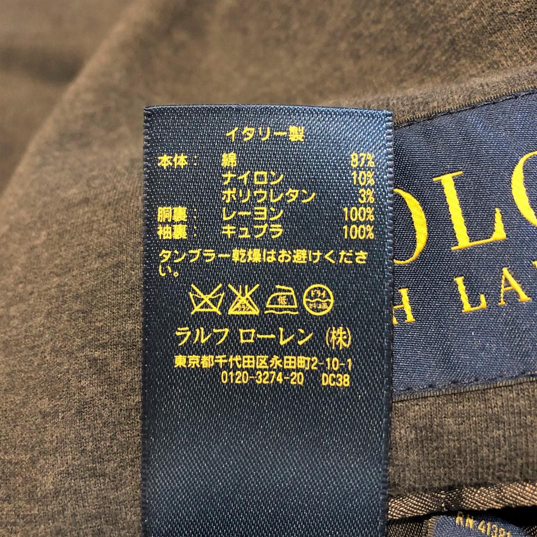 最新作HOT ラルフローレン イタリア製 コットンニットジャケット チャコールグレー 36-S CKqAr-m41253135827 セール