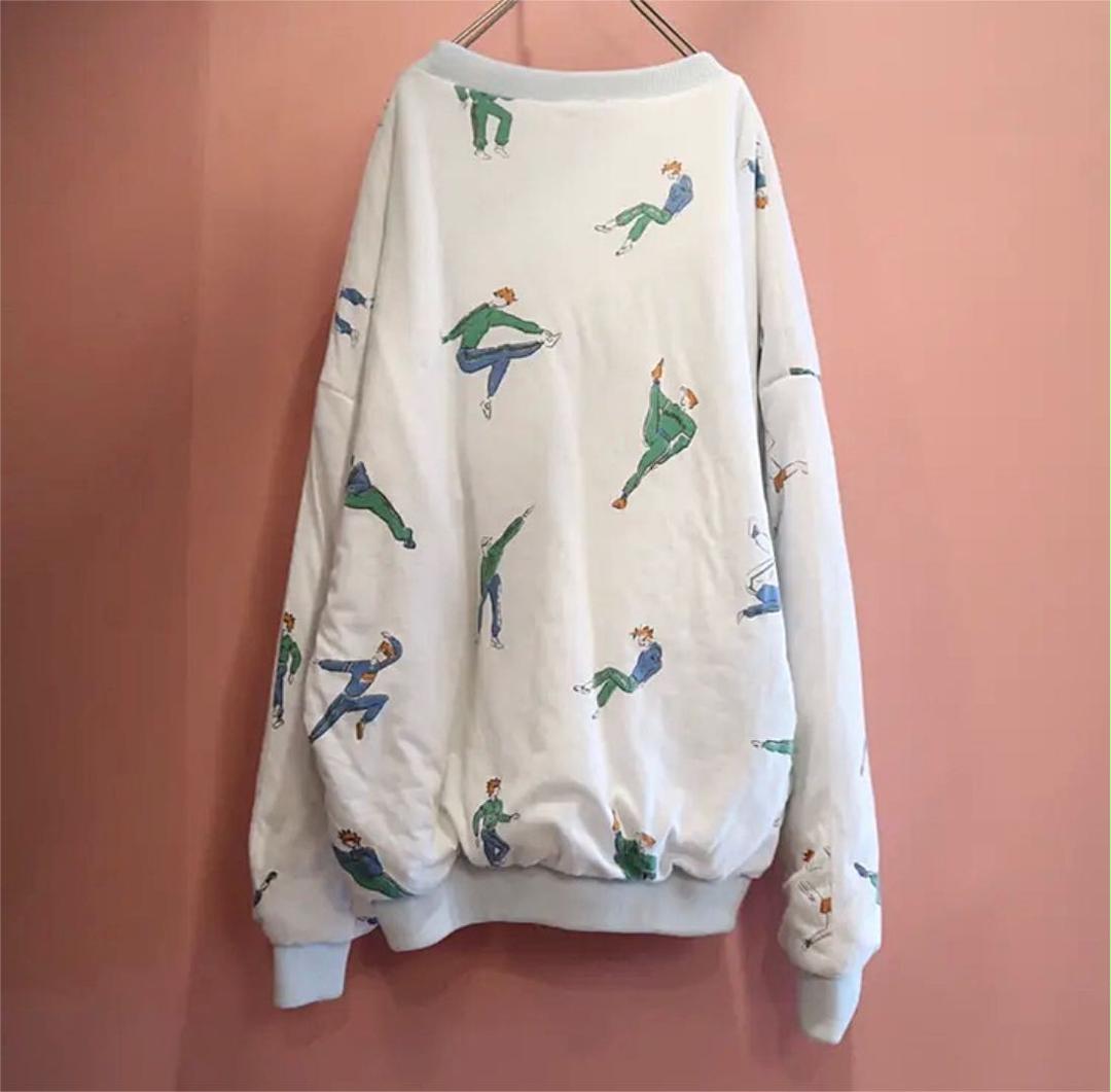 レディース 1980s dancer print reversible sweat 4HMzW-m41253462180 トになりま