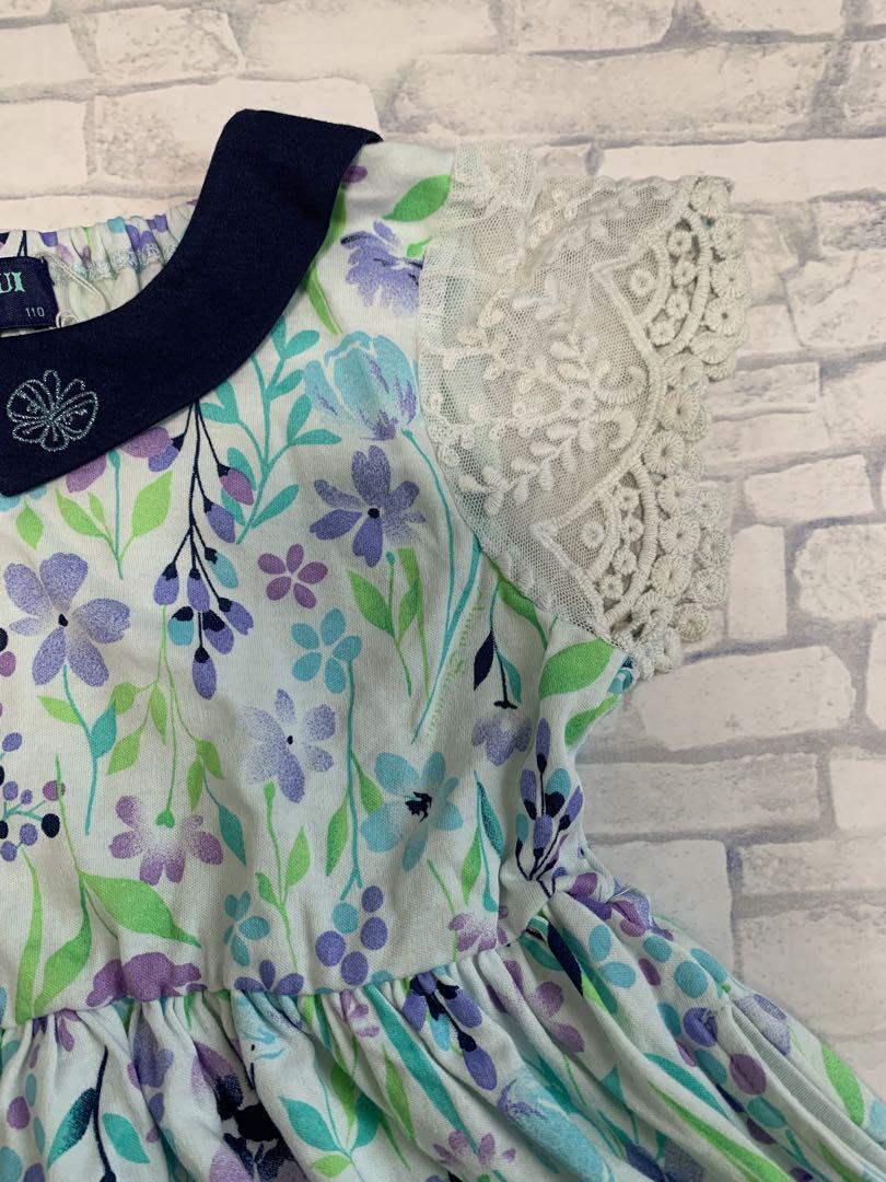 【ミキ】ANNA SUI mini 花総柄カットワンピース　110cm