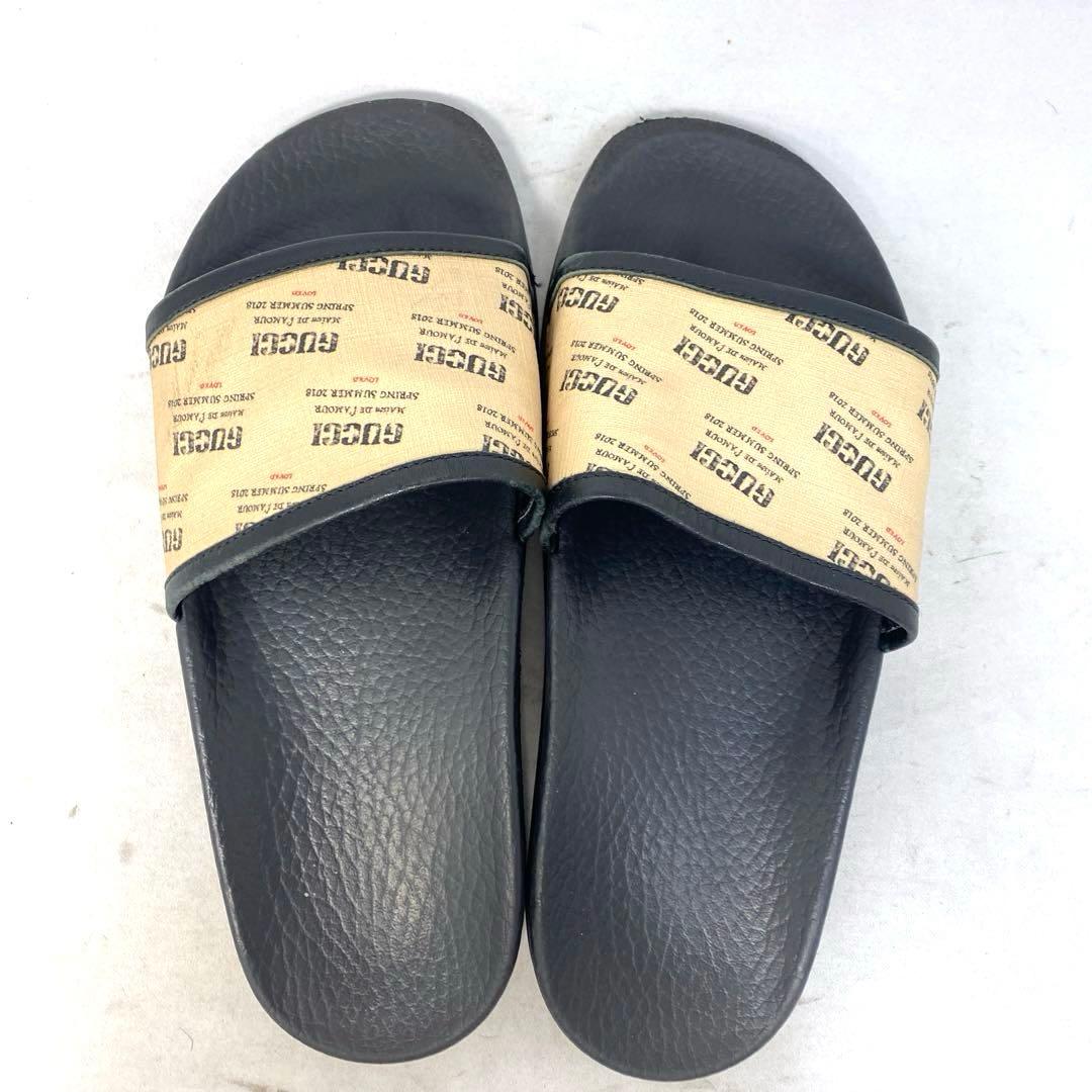 GUCCI グッチ 23.5センチ程度 総柄 ラバーサンダル GUCCI グッチ 23.5センチ程度 総柄 ラバーサンダル