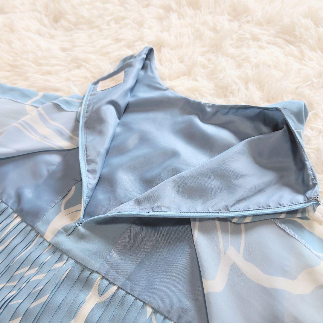 美品✨️グレースクラス ノースリーブワンピース プリーツ バイ