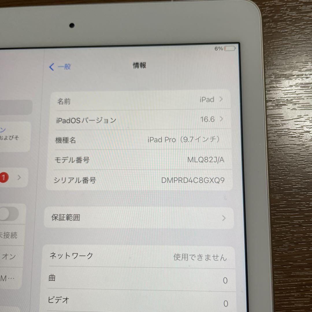 iPad pro 9.7インチ セルラーモデル 256gb simなし 【中古