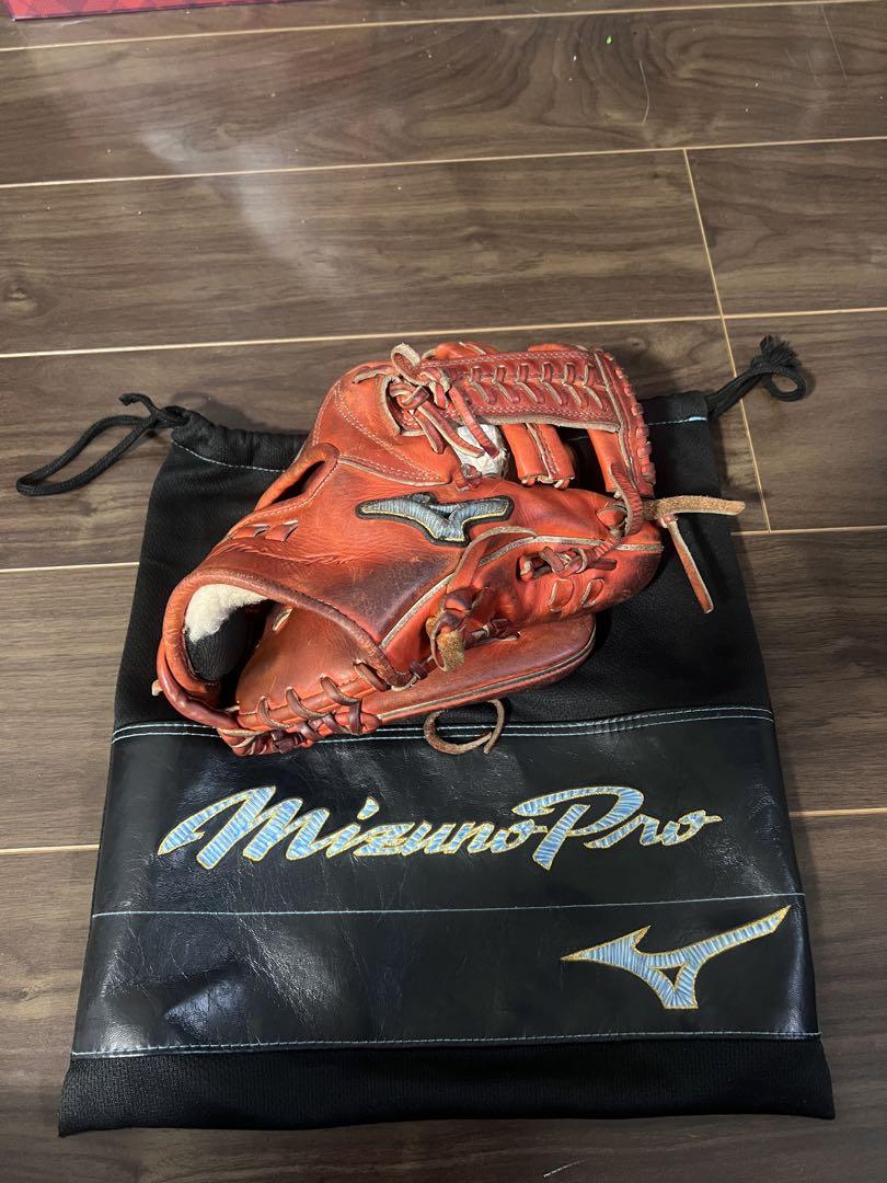 Mizuno Pro 軟式内野用　野球グローブ ダイバーシティブルー　大人用