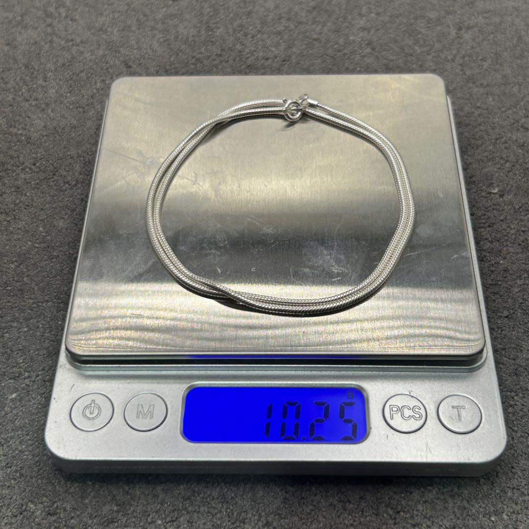 シルバー925 Silver スネークチェーンネックレス/軽研磨仕上げ/45cm