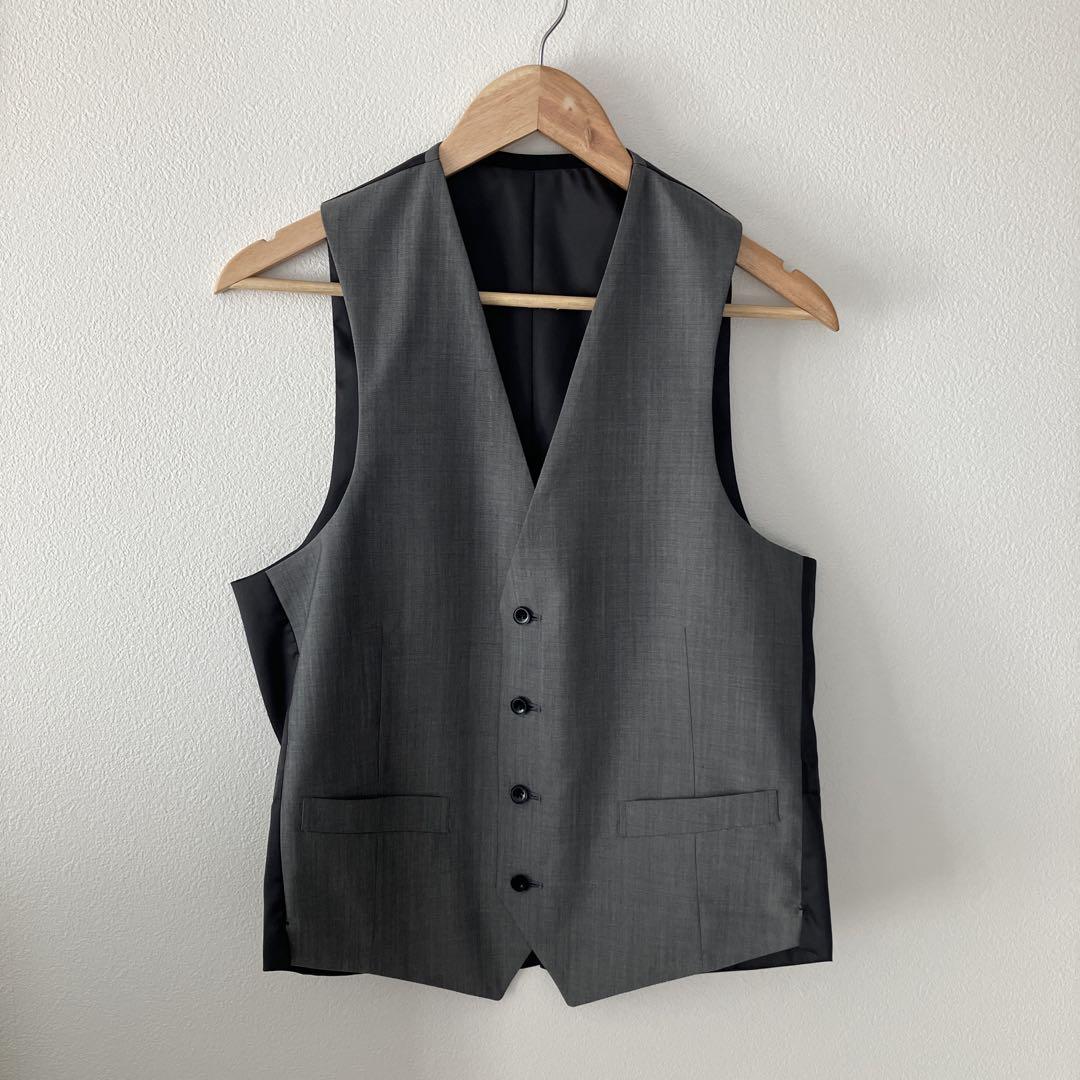 【極美品】SUIT SELECT スーツ 3ピース ベスト リバーシブル Y6 スーツセレクト】リバーシブルベスト Y6 - メルカリ
