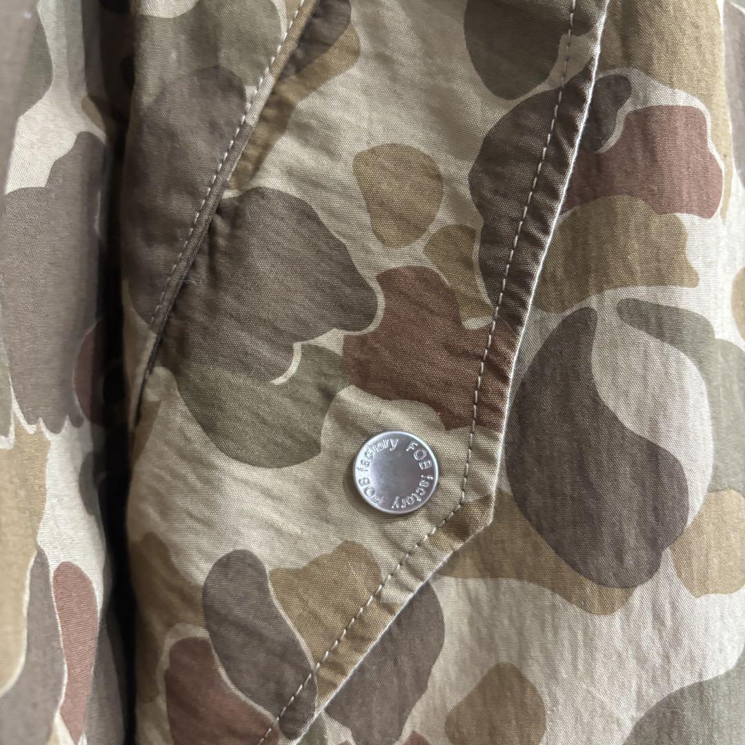 美品 FOB FACTORY カモフラ コットン マウンテンパーカー L