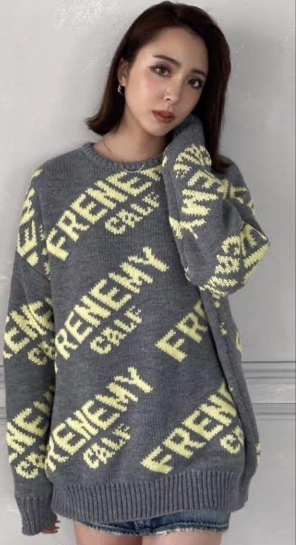 GYDA FRENEMY ニットトップス グレー