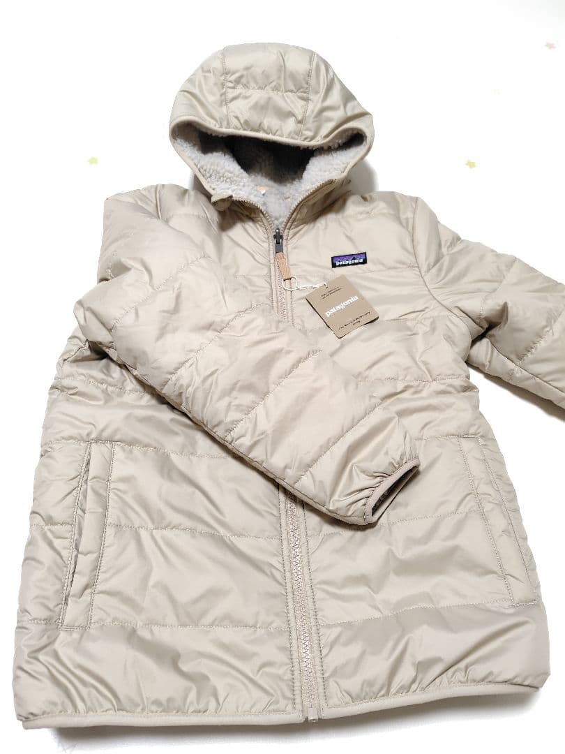 patagonia フリースジャケット リバーシブル ベージュS patagonia
