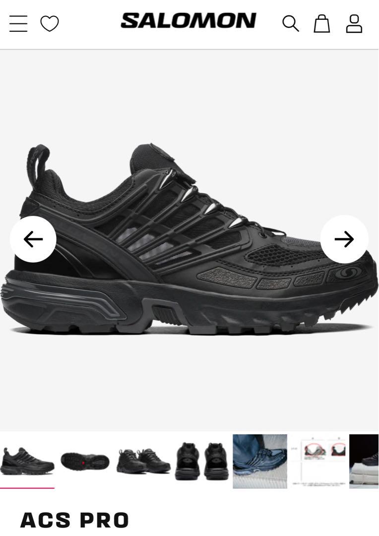 SALOMON ACS PRO ブラック スニーカー