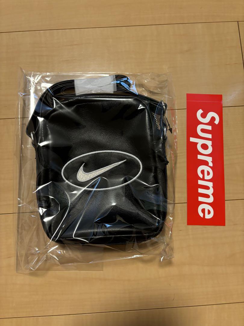 新品 Supreme Nike Leather Shoulder Bag 黒