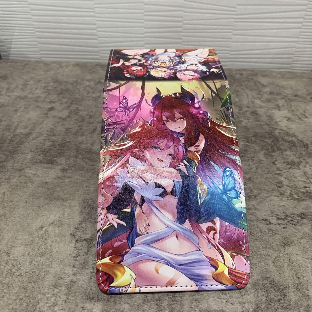 遊戯王 フレシアの蟲惑魔 合皮製デッキケース　スリーブ二点セット 遊戯王 フレシアの蟲惑魔 合皮製デッキケース スリーブ二点