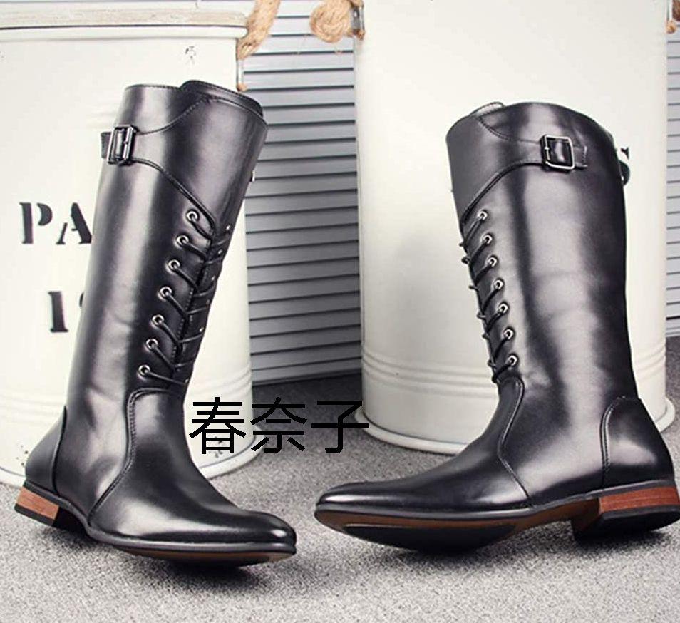 エンジニアブーツ 乗馬用 メンズ ジョッキーブー4 e6aSx-m41278018729 ロング丈 ミリタリーブーツ 好評定番
