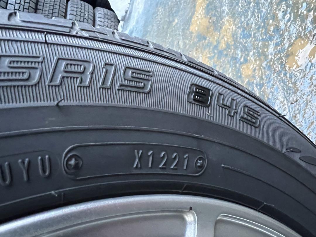 ダンロップサマータイヤ175／65R15 84Sアルミホイールセット深溝