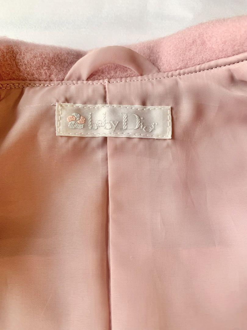 baby Dior 90cm コート　ベビーディオール　くすみピンク