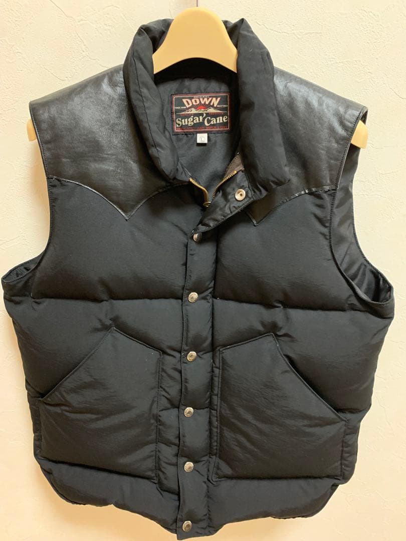 Sugar Cane DOWN ブラック ダウンベスト L