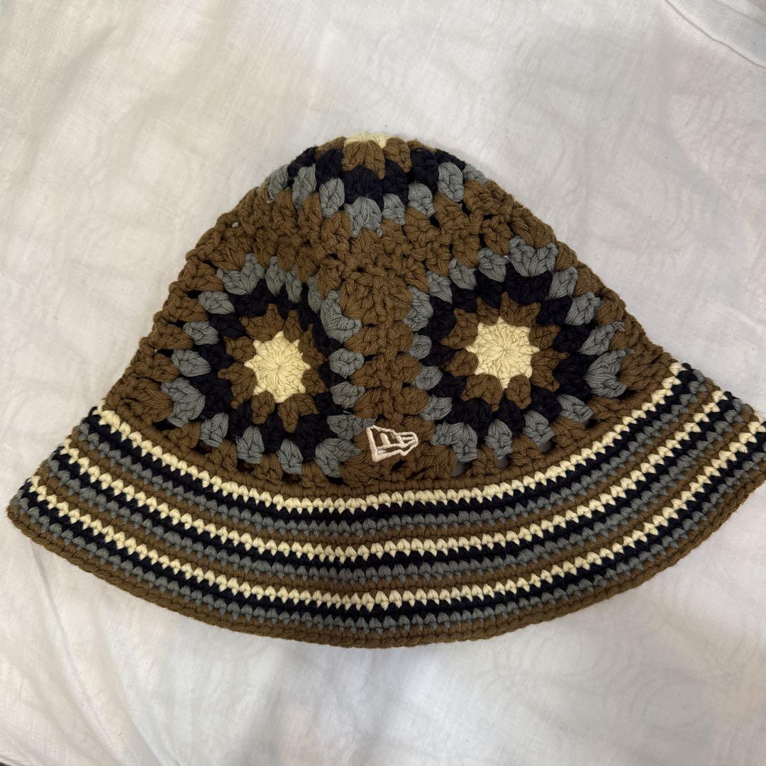 NEW ERA クロシェニット バケットハット
