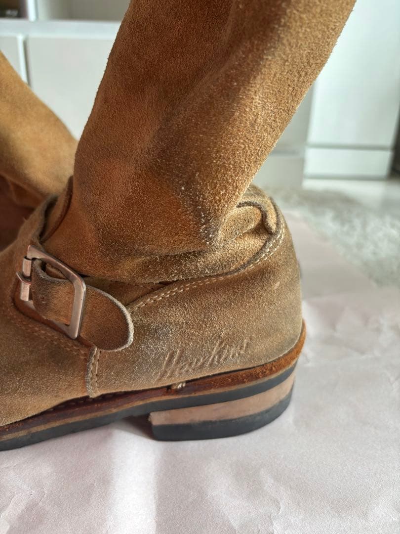 ホーキンス ブラウン スエード メンズエンジニアブーツ26.5cm Hawkins WWW_NOITHATQUANGTHANH_NET