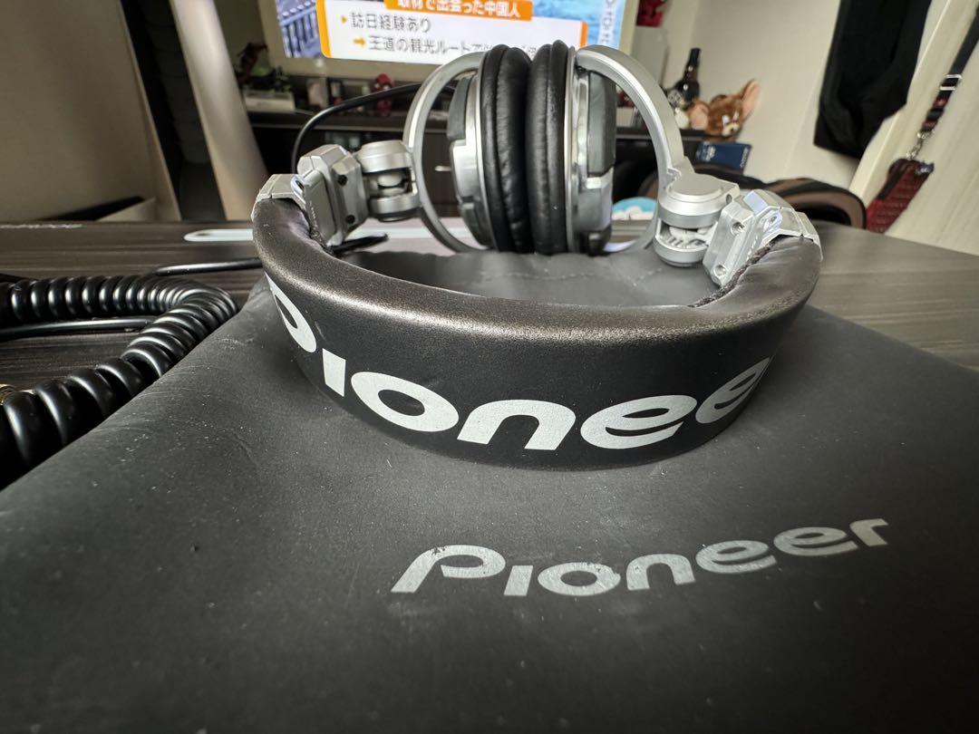 Pioneer DJオーバーイヤ ヘッドホン レザーイヤーパッド 収納ケース付き